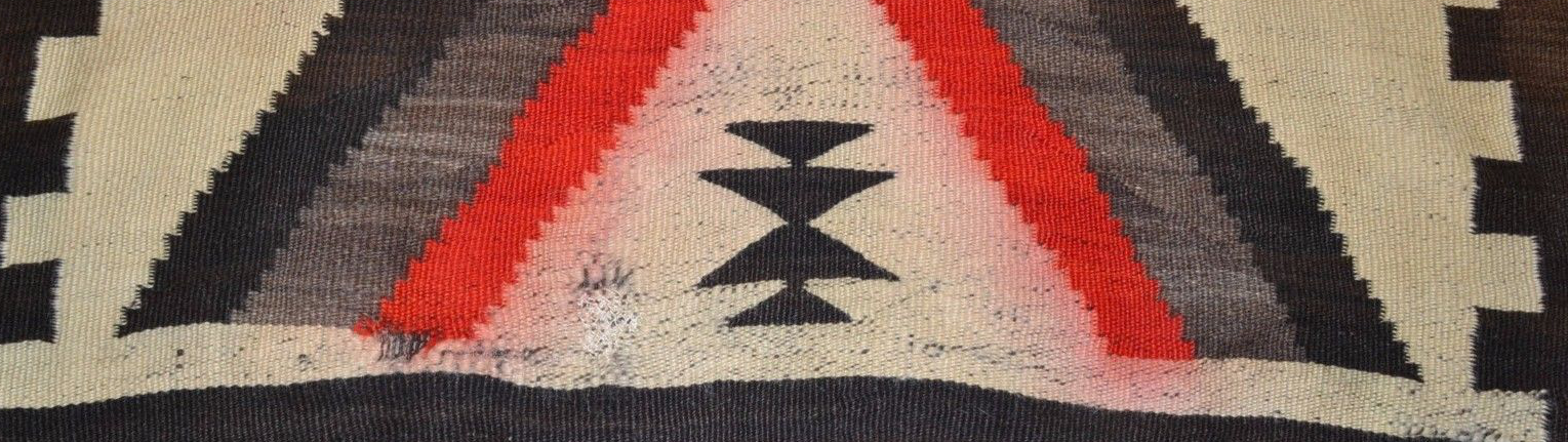 Navajo Rug With Dye Bleed